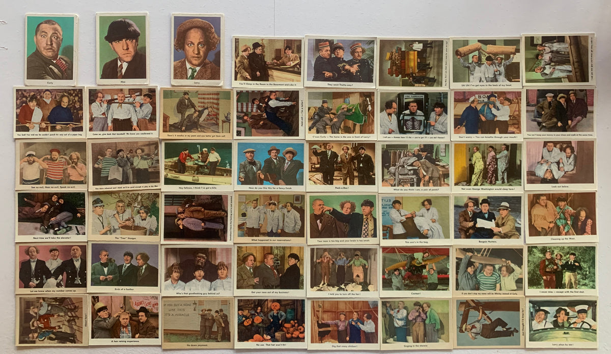 The Three Stooges White Back Vintage Card Set 96 cards 1959 Fleer