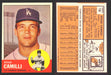 1963 Topps Baseball Trading Card You Pick Singles #100-#199 VG/EX #	196 Doug Camilli - Los Angeles Dodgers  - TvMovieCards.com