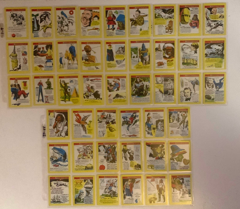 Ripley's Believe It Or Not Vintage Card Set 84 Cards Fleer 1970 Unnumbered Edition - TvMovieCards.com
