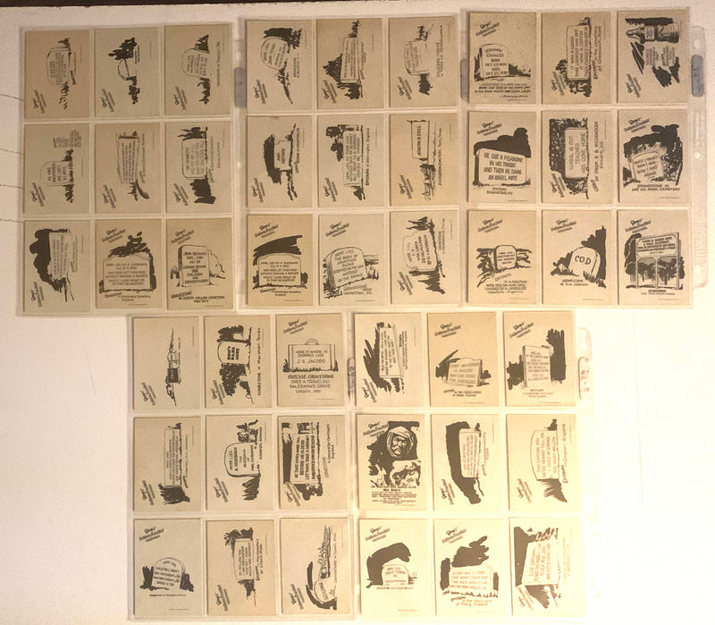 Ripley's Believe It Or Not Vintage Card Set 84 Cards Fleer 1970 Unnumbered Editi - TvMovieCards.com