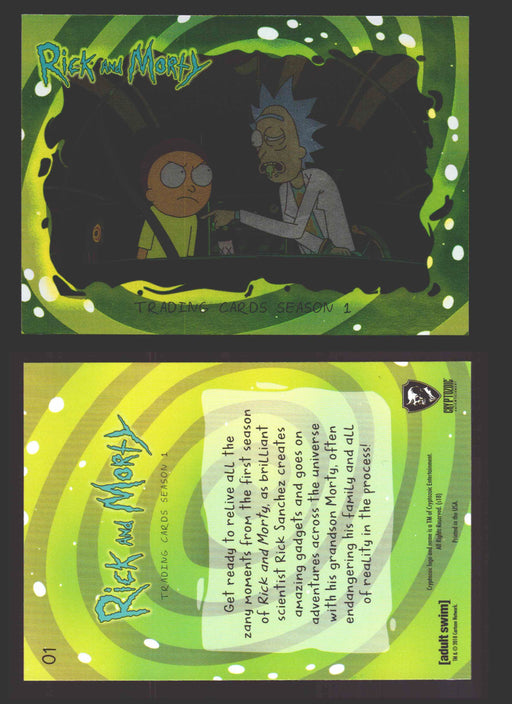 Rick and Morty Season 1 Base Foil Parallel Trading Card You Pick Singles #1-45 #	1  - TvMovieCards.com