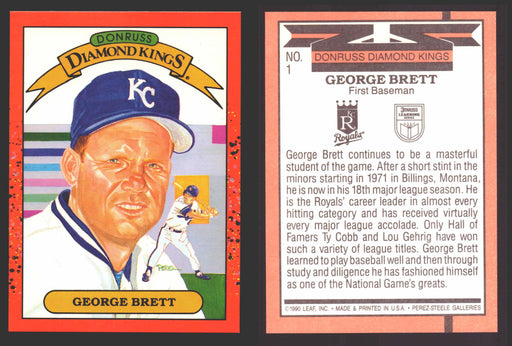 1990 Donruss Baseball Learning Series Trading Card You Pick Singles #1-55 #	1 George Brett DK  - TvMovieCards.com