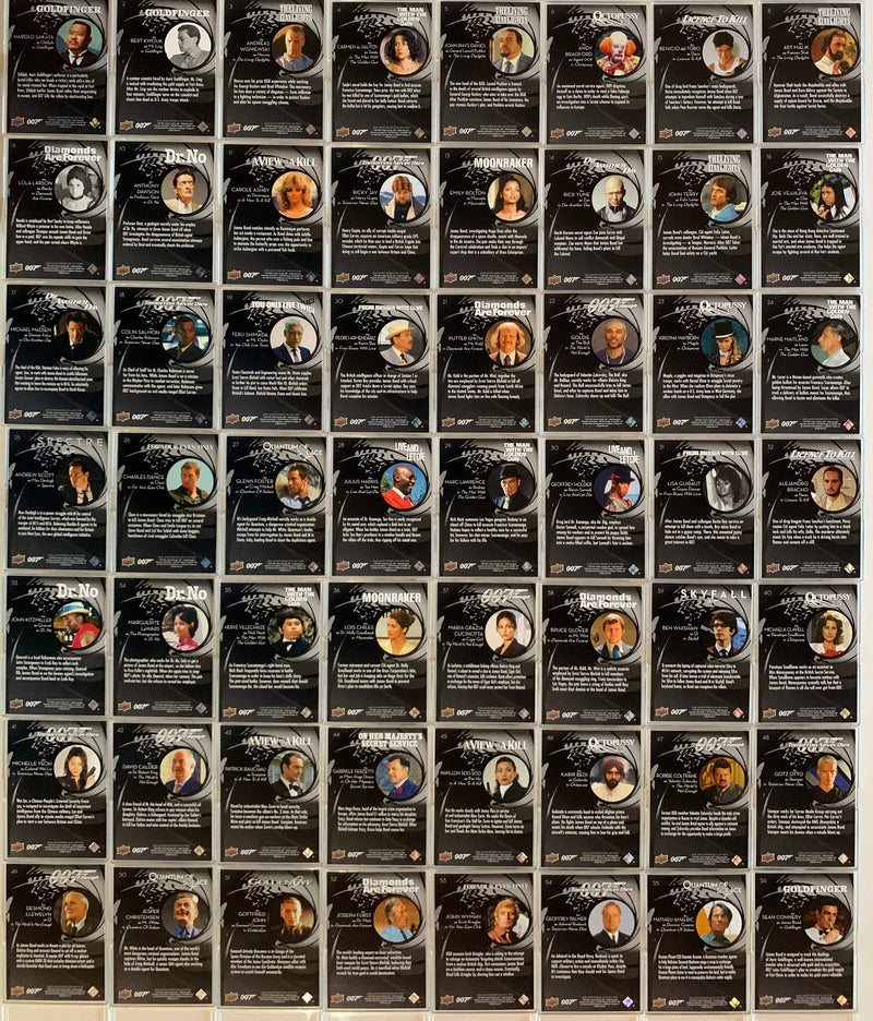 James Bond 2019 Collection Card Set of 150 Cards 100 Base+50 Special Upper Deck - TvMovieCards.com
