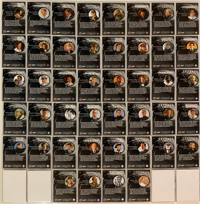 James Bond 2019 Collection Card Set of 150 Cards  100 base +50 special Upper Deck 2019   - TvMovieCards.com