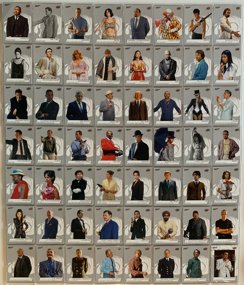 James Bond 2019 Collection Card Set of 150 Cards 100 Base+50 Special Upper Deck - TvMovieCards.com