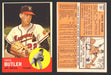 1963 Topps Baseball Trading Card You Pick Singles #200-#299 VG/EX #	201 Cecil Butler - Milwaukee Braves  - TvMovieCards.com