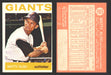 1964 Topps Baseball Trading Card You Pick Singles #200-#299 VG/EX #	204 Matty Alou - San Francisco Giants  - TvMovieCards.com