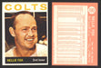 1964 Topps Baseball Trading Card You Pick Singles #200-#299 VG/EX #	205 Nellie Fox - Houston Colt .45's  - TvMovieCards.com