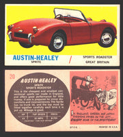 1961 Topps Sports Cars (White Back) Vintage Trading Cards #1-#66 You Pick Single #20 Austin-Healey Sprite - TvMovieCards.com