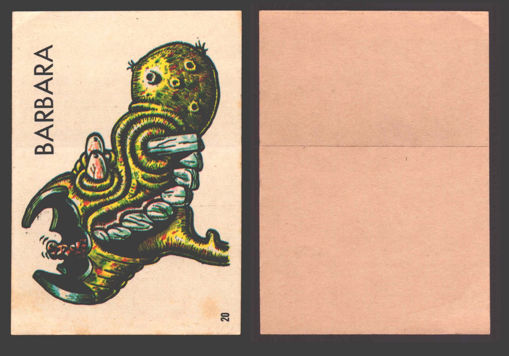 1965 Ugly Stickers Topps Trading Card You Pick Singles #1-44 with Variants