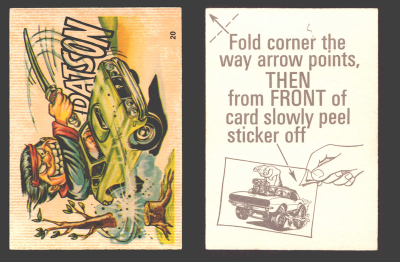 Fantastic Odd Rods Series 2 Vintage Sticker Cards Donruss #1-66 You Pick Singles