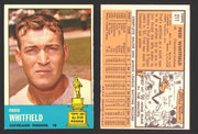 1963 Topps Baseball Trading Card You Pick Singles #200-#299 VG/EX #	211 Fred Whitfield - Cleveland Indians RC  - TvMovieCards.com