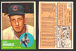 1963 Topps Baseball Trading Card You Pick Singles #200-#299 VG/EX #	212 Glen Hobbie - Chicago Cubs  - TvMovieCards.com
