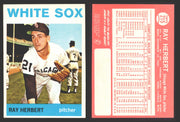1964 Topps Baseball Trading Card You Pick Singles #200-#299 VG/EX #	215 Ray Herbert - Chicago White Sox  - TvMovieCards.com