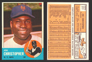 1963 Topps Baseball Trading Card You Pick Singles #200-#299 VG/EX #	217 Joe Christopher - New York Mets  - TvMovieCards.com