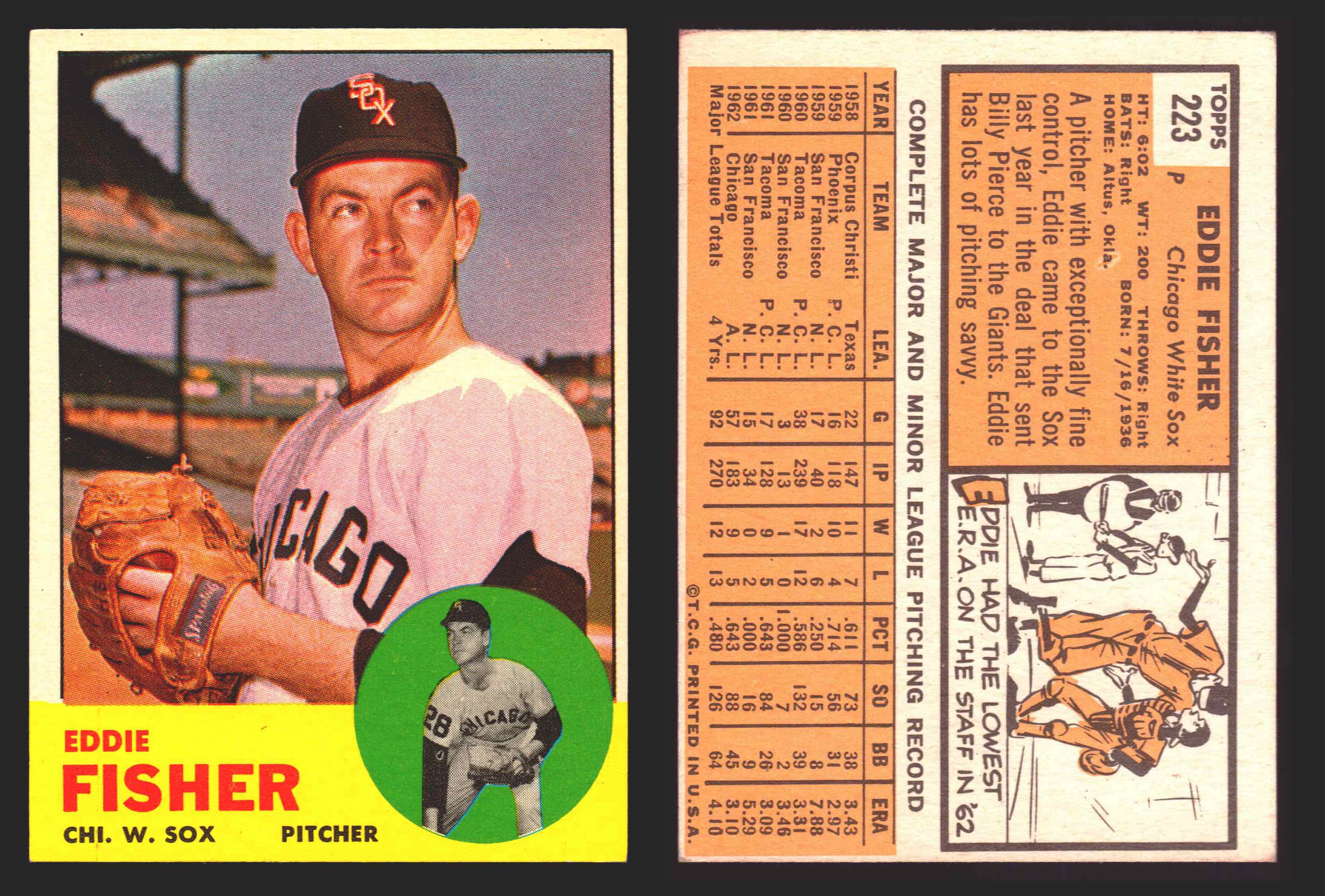 1963 Topps Baseball Trading Card You Pick Singles #200-#299 VG/EX