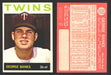1964 Topps Baseball Trading Card You Pick Singles #200-#299 VG/EX #	223 George Banks - Minnesota Twins  - TvMovieCards.com