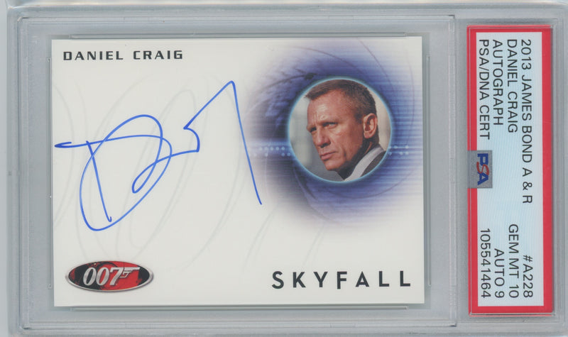 James Bond Daniel Craig Autograph Card A228 PSA Gem Mint Autographs & Relics 201 - TvMovieCards.com