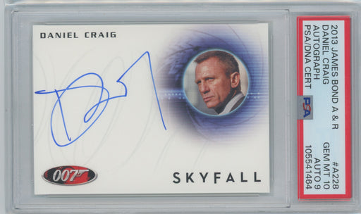 James Bond Daniel Craig Autograph Card A228 PSA Gem Mint Autographs & Relics 2013 - TvMovieCards.com