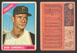 1966 Topps Baseball Trading Card You Pick Singles #100-#399 VG/EX #	235 Don Cardwell - Pittsburgh Pirates (creased/marked)  - TvMovieCards.com