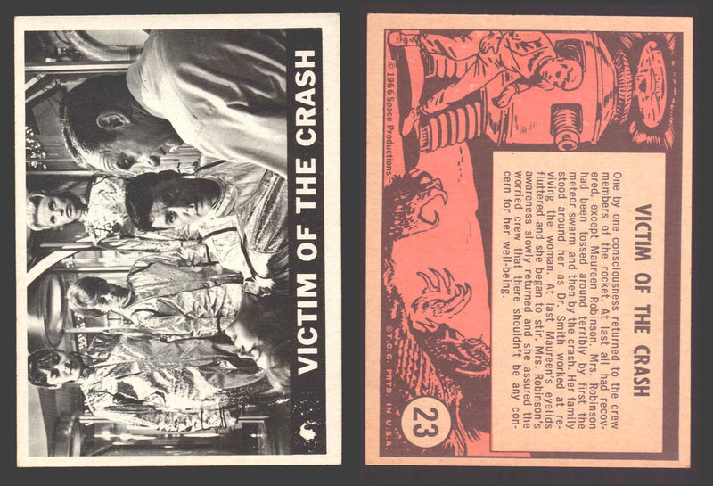 1966 Lost In Space Topps Vintage Trading Card #1-55 You Pick Singles # 23 Victim Of The Crash - TvMovieCards.com