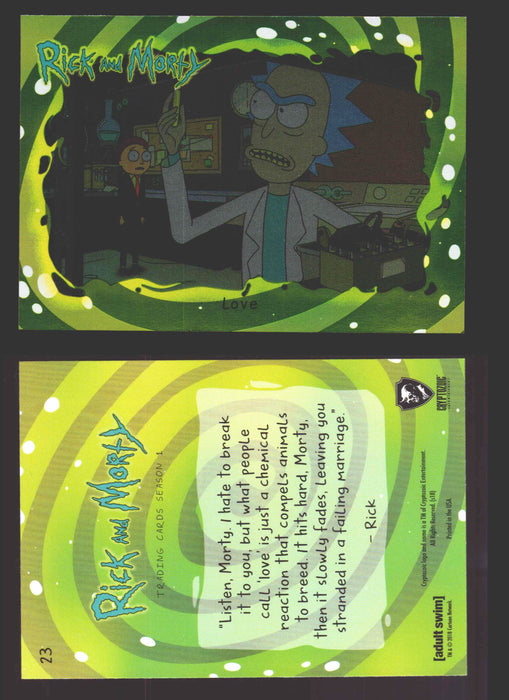 Rick and Morty Season 1 Base Foil Parallel Trading Card You Pick Singles #1-45 #	23  - TvMovieCards.com