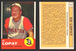 1963 Topps Baseball Trading Card You Pick Singles #1-#99 VG/EX #	23 Ed Lopat - Kansas City Athletics  - TvMovieCards.com