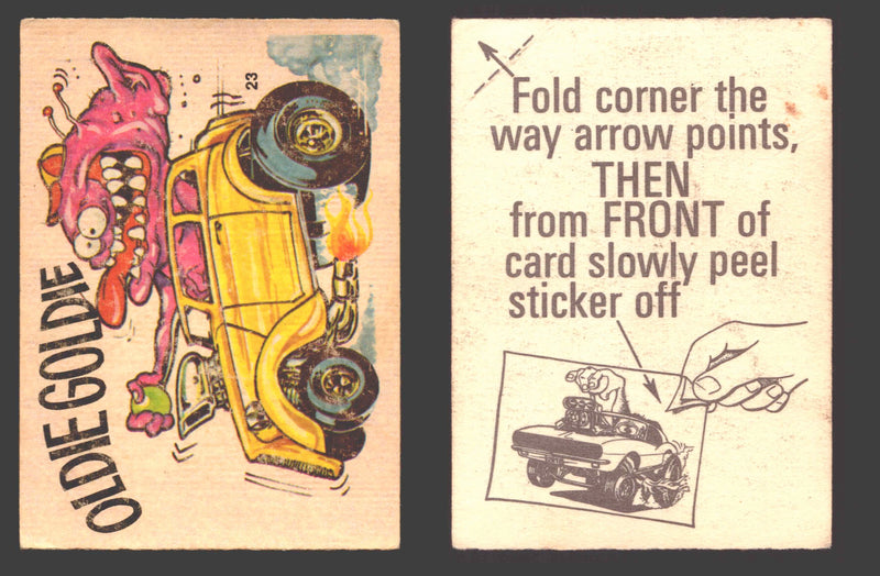 Fantastic Odd Rods Series 2 Vintage Sticker Cards Donruss #1-66 You Pick Singles