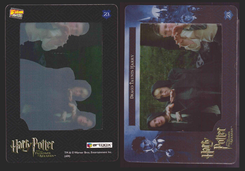 Harry Potter Prisoner of Azkaban Filmcardz 1-72 You Pick Single Cards Artbox 200 # 23 Draco Taunts Harry - TvMovieCards.com