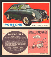 1961 Topps Sports Cars (White Back) Vintage Trading Cards #1-#66 You Pick Single #23 Porsche 356 B - TvMovieCards.com