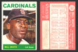 1964 Topps Baseball Trading Card You Pick Singles #200-#299 VG/EX #	240 Bill White - St. Louis Cardinals  - TvMovieCards.com