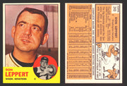 1963 Topps Baseball Trading Card You Pick Singles #200-#299 VG/EX #	243 Don Leppert - Washington Senators  - TvMovieCards.com