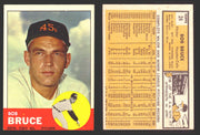 1963 Topps Baseball Trading Card You Pick Singles #1-#99 VG/EX #	24 Bob Bruce - Houston Colt .45's  - TvMovieCards.com