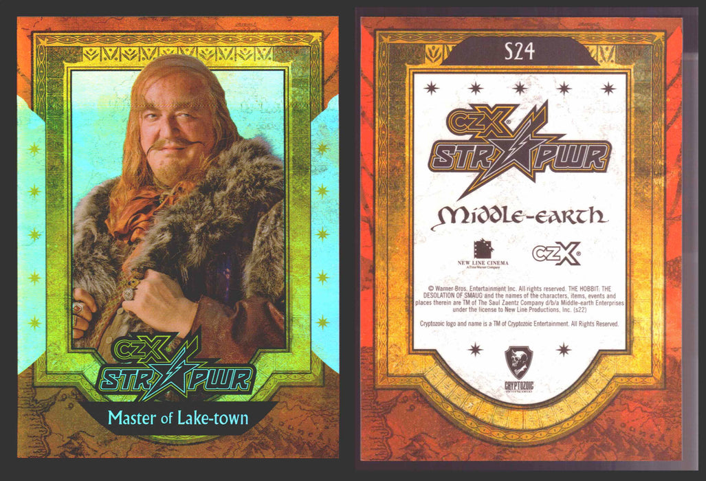 2022 Cryptozoic CZX Middle Earth STR PWR Red S01-S25 Single Cards S24 Master of Lake-town - TvMovieCards.com