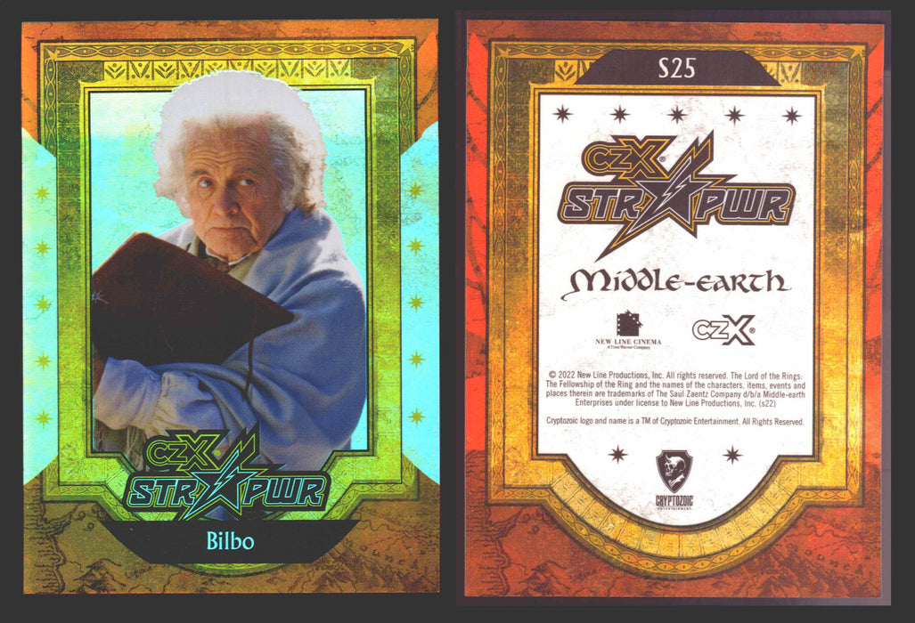 2022 Cryptozoic CZX Middle Earth STR PWR Red S01-S25 Single Cards S25 Bilbo - TvMovieCards.com