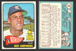 1965 Topps Baseball Trading Card You Pick Singles #200-#299 VG/EX   - TvMovieCards.com