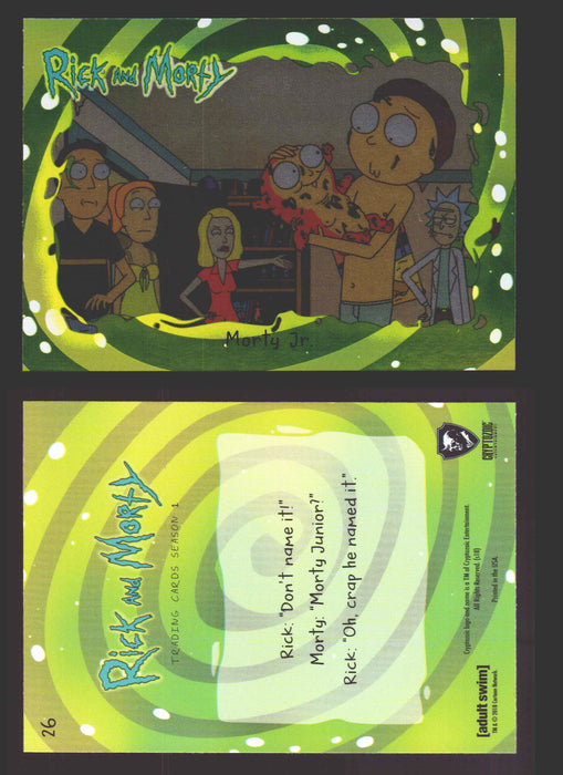 Rick and Morty Season 1 Base Foil Parallel Trading Card You Pick Singles #1-45 #	26  - TvMovieCards.com