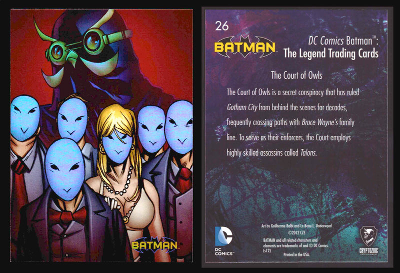 DC Comics Batman The Legend Parallel HoloFoil Base Trading Card Singles #1-63