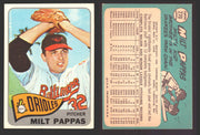 1965 Topps Baseball Trading Card You Pick Singles #200-#299 VG/EX #	270 Milt Pappas - Baltimore Orioles  - TvMovieCards.com