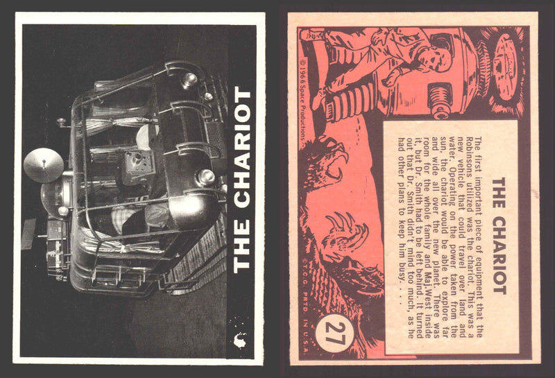 1966 Lost In Space Topps Vintage Trading Card #1-55 You Pick Singles # 27 The Chariot - TvMovieCards.com