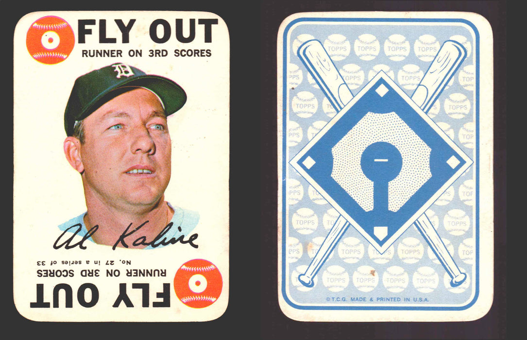 1968 Topps Baseball Game Card You Pick Single Cards #2-33 Mickey Mantle #	27 Al Kaline - Detroit Tigers  - TvMovieCards.com