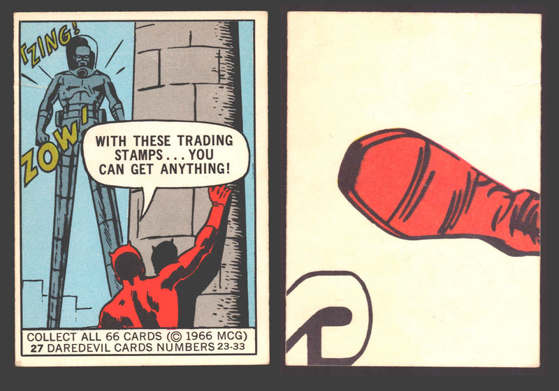 1966 Marvel Super Heroes Donruss Vintage Trading Cards You Pick Singles #1-66 #27 - TvMovieCards.com