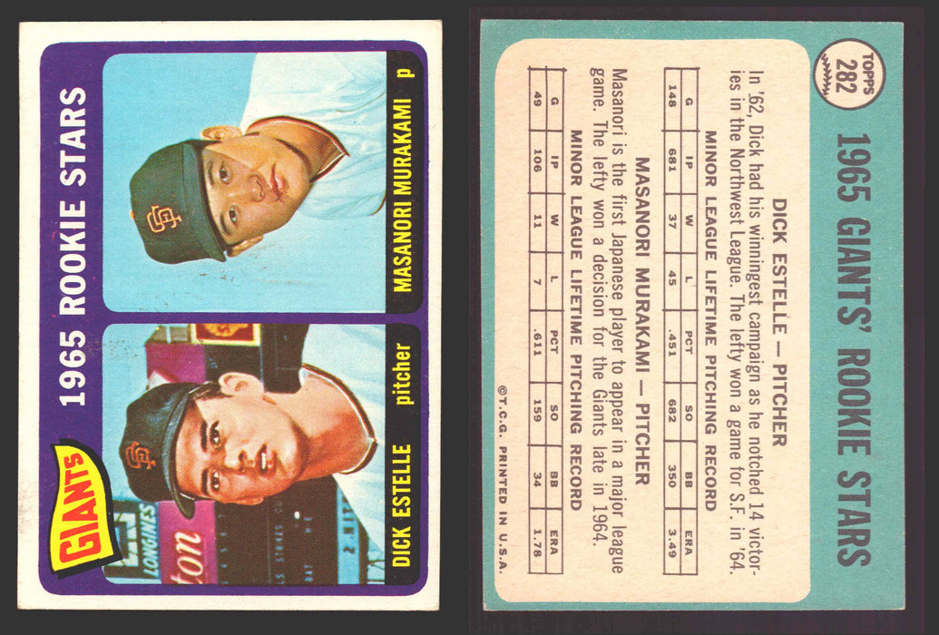 1965 Topps Baseball Trading Card You Pick Singles #200-#299 VG/EX   - TvMovieCards.com