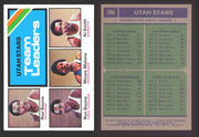 1975-76 Topps Basketball Trading Card You Pick Singles #1-#310 VG/EX #	286 Utah Stars Team Leaders  - TvMovieCards.com