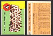 1963 Topps Baseball Trading Card You Pick Singles #200-#299 VG/EX #	288 Chicago White Sox Team  - TvMovieCards.com