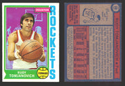 1974-75 Topps Basketball Trading Card You Pick Singles #1-#99 VG/EX #	28 Rudy Tomjanovich - Houston Rockets  - TvMovieCards.com