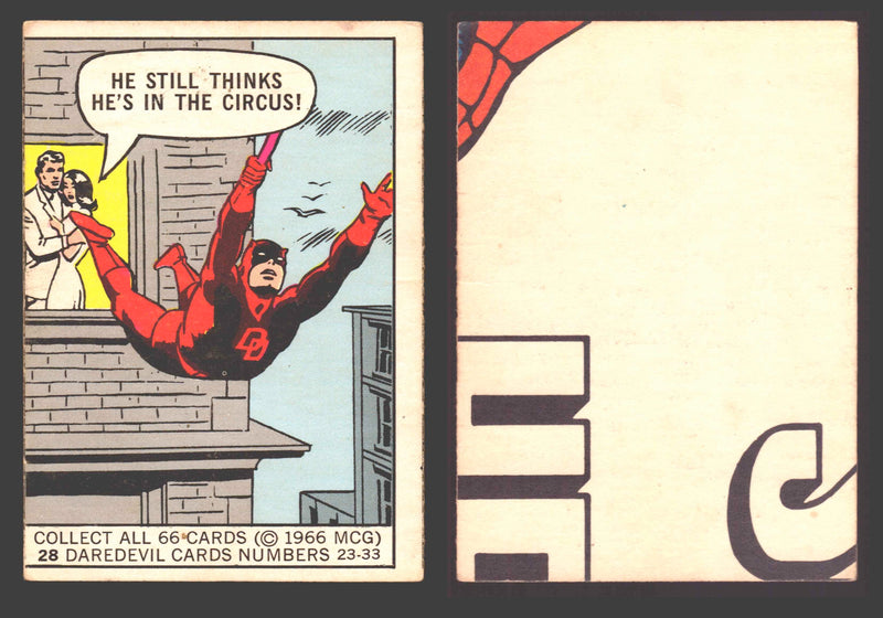 1966 Marvel Super Heroes Donruss Vintage Trading Cards You Pick Singles #1-66 #28 - TvMovieCards.com
