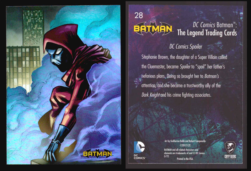 DC Comics Batman The Legend Parallel HoloFoil Base Trading Card Singles #1-63