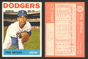 1964 Topps Baseball Trading Card You Pick Singles #200-#299 VG/EX #	291 Phil Ortega - Los Angeles Dodgers  - TvMovieCards.com