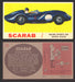 1961 Topps Sports Cars (Gray Back) Vintage Trading Cards #1-#66 You Pick Singles #29   Scarab  - TvMovieCards.com